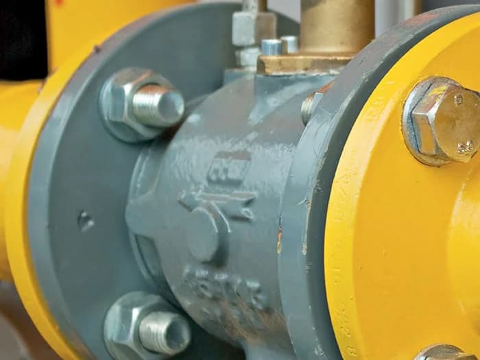 Industrial valve and flanged pipework from the heat-transfer systems paper