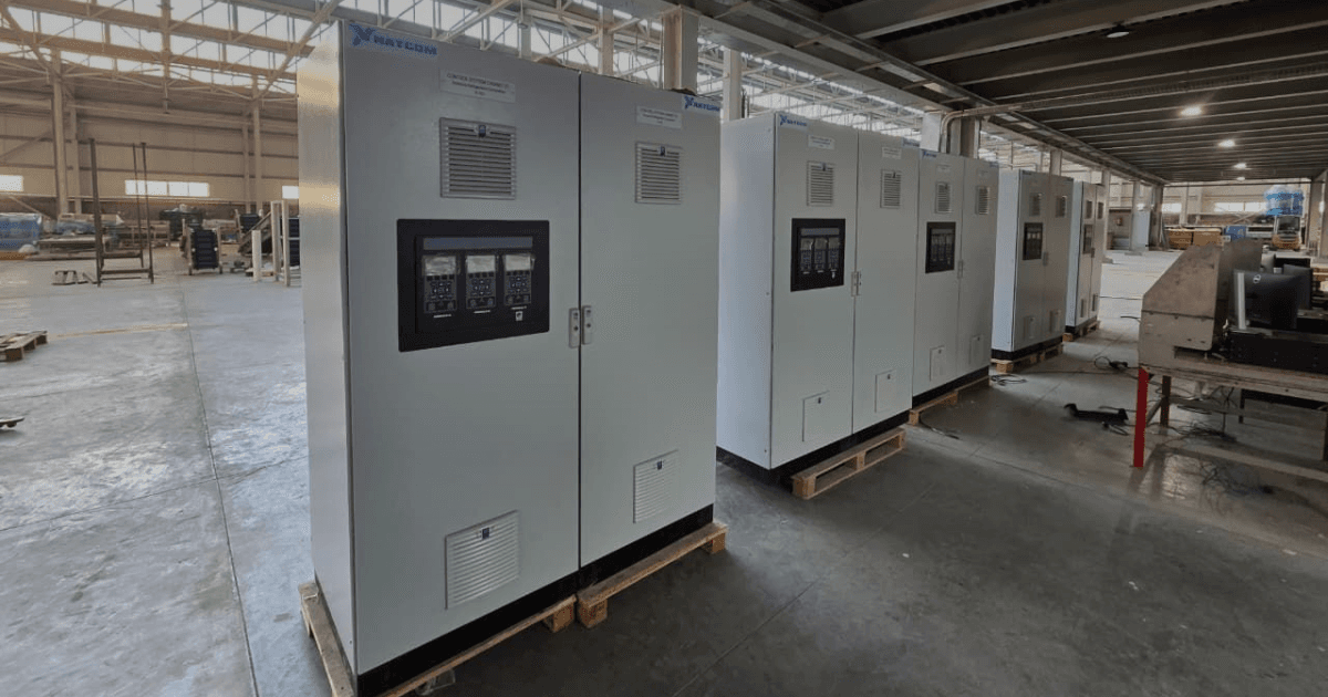 NATCOM turbomachinery control panels for the ASMEDA plant rehabilitation project